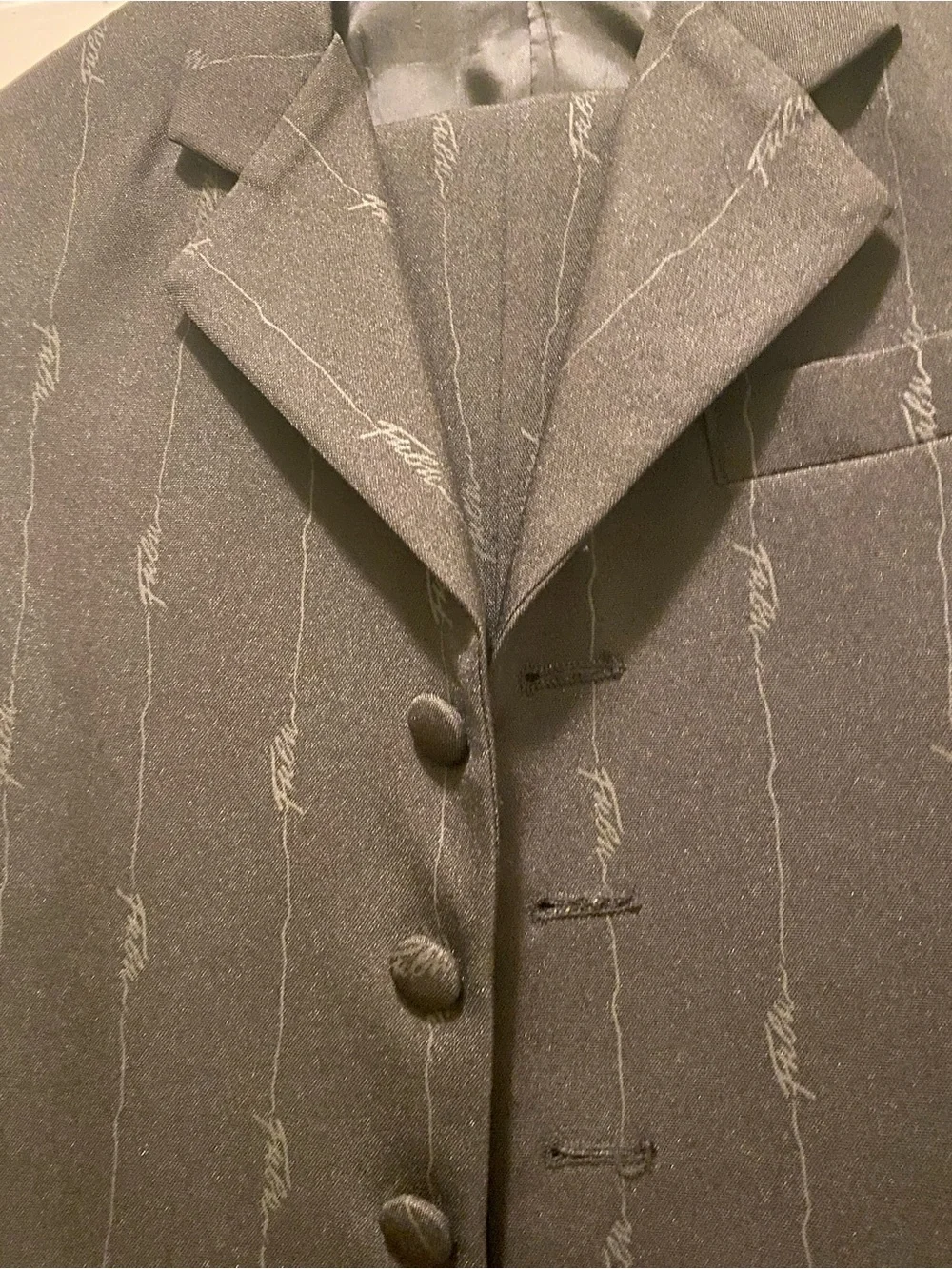 Pinstripe Young Boys Suit